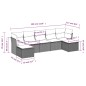 vidaXL Set sofás de jardín 7 piezas y cojines ratán sintético beige vidaXL Set sofás de jardín 7 piezas y cojines ratán sintético beige