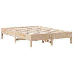 vidaXL Estructura de cama madera maciza de pino 120x200 cm