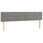 vidaXL Cama box spring con colchón terciopelo gris claro 200x200 cm