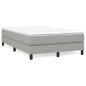 vidaXL Cama box spring con colchón tela gris claro 120x190 cm vidaXL Cama box spring con colchón tela gris claro 120x190 cm