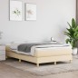 vidaXL Cama box spring con colchón tela color crema 120x190 cm vidaXL Cama box spring con colchón tela color crema 120x190 cm
