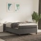 vidaXL Cama box spring con colchón terciopelo gris oscuro 120x190 cm vidaXL Cama box spring con colchón terciopelo gris oscuro 120x190 cm