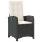 vidaXL Set de comedor de jardín 9 pzas y cojines ratán sintético negro vidaXL Set de comedor de jardín 9 pzas y cojines ratán sintético negro