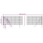 vidaXL Cerca de alambre de acero galvanizado verde 1,1x10 m vidaXL Cerca de alambre de acero galvanizado verde 1,1x10 m