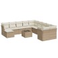 vidaXL Set de sofás de jardín 12 pzas y cojines ratán sintético marrón vidaXL Set de sofás de jardín 12 pzas y cojines ratán sintético marrón