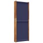 vidaXL Biombo divisor de 5 paneles azul oscuro 350x180 cm