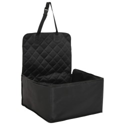 vidaXL Silla de coche para perros negro 45x45x25/55 cm