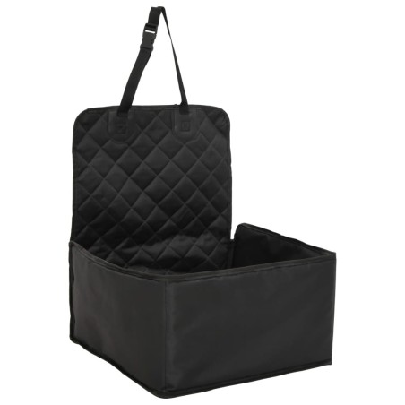 vidaXL Silla de coche para perros negro 45x45x25/55 cm