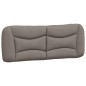 vidaXL Cabecero de cama acolchado tela gris taupé 120 cm vidaXL Cabecero de cama acolchado tela gris taupé 120 cm