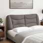 vidaXL Cabecero de cama acolchado tela gris taupé 120 cm vidaXL Cabecero de cama acolchado tela gris taupé 120 cm