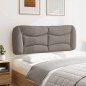 vidaXL Cabecero de cama acolchado tela gris taupé 120 cm vidaXL Cabecero de cama acolchado tela gris taupé 120 cm