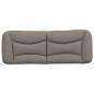 vidaXL Cabecero de cama acolchado tela gris taupé 120 cm vidaXL Cabecero de cama acolchado tela gris taupé 120 cm