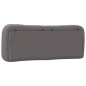 vidaXL Cabecero de cama acolchado cuero sintético gris 120 cm vidaXL Cabecero de cama acolchado cuero sintético gris 120 cm