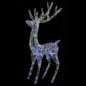 vidaXL Reno navideño acrílico XXL 250 LEDs de colores 180 cm