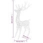 vidaXL Reno navideño acrílico XXL 250 LEDs de colores 180 cm
