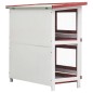 vidaXL Jaula conejera con 4 puertas madera rojo vidaXL Jaula conejera con 4 puertas madera rojo