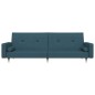vidaXL Sofá cama de 2 plazas con dos almohadas terciopelo azul vidaXL Sofá cama de 2 plazas con dos almohadas terciopelo azul