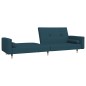 vidaXL Sofá cama de 2 plazas con dos almohadas terciopelo azul vidaXL Sofá cama de 2 plazas con dos almohadas terciopelo azul