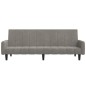 vidaXL Sofá cama de 2 plazas terciopelo gris claro vidaXL Sofá cama de 2 plazas terciopelo gris claro