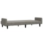 vidaXL Sofá cama de 2 plazas terciopelo gris claro vidaXL Sofá cama de 2 plazas terciopelo gris claro