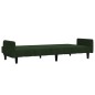vidaXL Sofá cama de 2 plazas terciopelo verde oscuro vidaXL Sofá cama de 2 plazas terciopelo verde oscuro