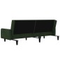 vidaXL Sofá cama de 2 plazas terciopelo verde oscuro vidaXL Sofá cama de 2 plazas terciopelo verde oscuro