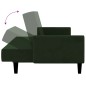vidaXL Sofá cama de 2 plazas terciopelo verde oscuro vidaXL Sofá cama de 2 plazas terciopelo verde oscuro