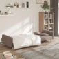 vidaXL Sofá cama de 2 plazas con dos almohadas tela gris taupe vidaXL Sofá cama de 2 plazas con dos almohadas tela gris taupe