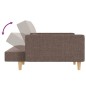 vidaXL Sofá cama de 2 plazas con dos almohadas tela gris taupe vidaXL Sofá cama de 2 plazas con dos almohadas tela gris taupe