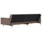 vidaXL Sofá cama de 2 plazas con dos almohadas tela gris taupe vidaXL Sofá cama de 2 plazas con dos almohadas tela gris taupe