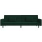 vidaXL Sofá cama de 2 plazas con dos almohadas terciopelo verde oscuro vidaXL Sofá cama de 2 plazas con dos almohadas terciopelo verde oscuro