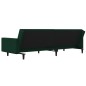 vidaXL Sofá cama de 2 plazas con dos almohadas terciopelo verde oscuro vidaXL Sofá cama de 2 plazas con dos almohadas terciopelo verde oscuro