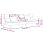 vidaXL Sofá cama de 2 plazas con dos almohadas terciopelo rojo tinto vidaXL Sofá cama de 2 plazas con dos almohadas terciopelo rojo tinto