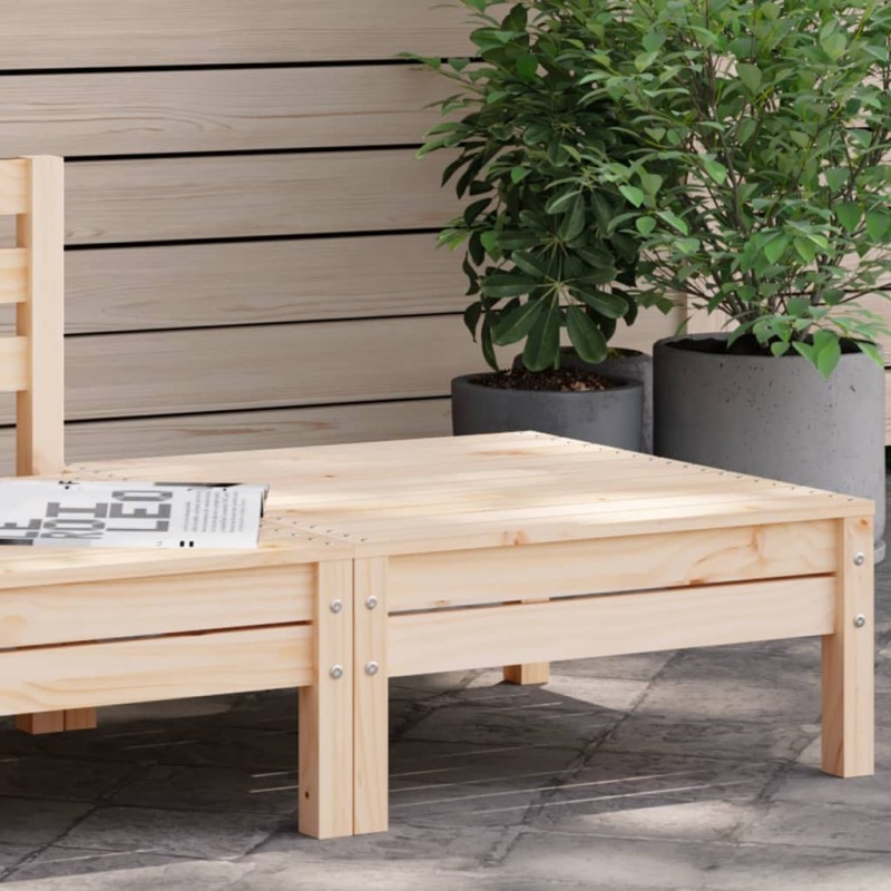 vidaXL Taburete de jardín madera maciza de pino vidaXL Taburete de jardín madera maciza de pino