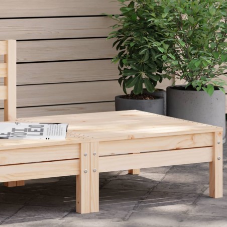 vidaXL Taburete de jardín madera maciza de pino