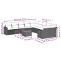 vidaXL Set de sofás de jardín 11pzas con cojines ratán sintético beige vidaXL Set de sofás de jardín 11pzas con cojines ratán sintético beige