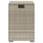 vidaXL Mesa cubierta para bombona de gas ratán gris claro 40x40x60 cm vidaXL Mesa cubierta para bombona de gas ratán gris claro 40x40x60 cm