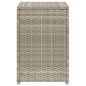 vidaXL Mesa cubierta para bombona de gas ratán gris claro 40x40x60 cm vidaXL Mesa cubierta para bombona de gas ratán gris claro 40x40x60 cm