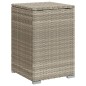 vidaXL Mesa cubierta para bombona de gas ratán gris claro 40x40x60 cm vidaXL Mesa cubierta para bombona de gas ratán gris claro 40x40x60 cm
