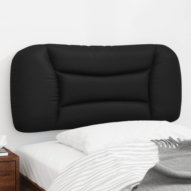 vidaXL Cabecero de cama acolchado cuero sintético negro 90 cm vidaXL Cabecero de cama acolchado cuero sintético negro 90 cm