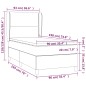 vidaXL Cama box spring con colchón tela gris oscuro 90x190 cm vidaXL Cama box spring con colchón tela gris oscuro 90x190 cm