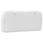 vidaXL Cabecero de cama acolchado cuero sintético blanco 80 cm vidaXL Cabecero de cama acolchado cuero sintético blanco 80 cm