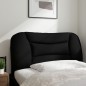 vidaXL Cabecero de cama acolchado tela negro 80 cm vidaXL Cabecero de cama acolchado tela negro 80 cm