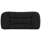vidaXL Cabecero de cama acolchado tela negro 80 cm vidaXL Cabecero de cama acolchado tela negro 80 cm