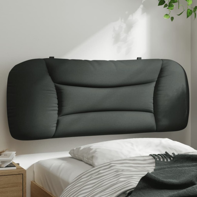 vidaXL Cabecero de cama acolchado tela gris oscuro 100 cm vidaXL Cabecero de cama acolchado tela gris oscuro 100 cm