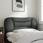 vidaXL Cabecero de cama acolchado tela gris oscuro 100 cm vidaXL Cabecero de cama acolchado tela gris oscuro 100 cm