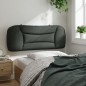 vidaXL Cabecero de cama acolchado tela gris oscuro 100 cm vidaXL Cabecero de cama acolchado tela gris oscuro 100 cm