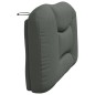 vidaXL Cabecero de cama acolchado tela gris oscuro 100 cm vidaXL Cabecero de cama acolchado tela gris oscuro 100 cm