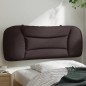 vidaXL Cabecero de cama acolchado tela marrón oscuro 100 cm