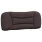 vidaXL Cabecero de cama acolchado tela marrón oscuro 100 cm